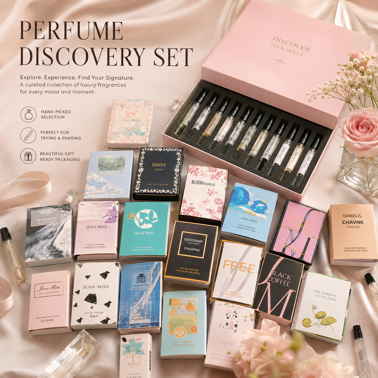 Perfume Sample Discovery Set | 20 or 30 Mini Fragrance Samples